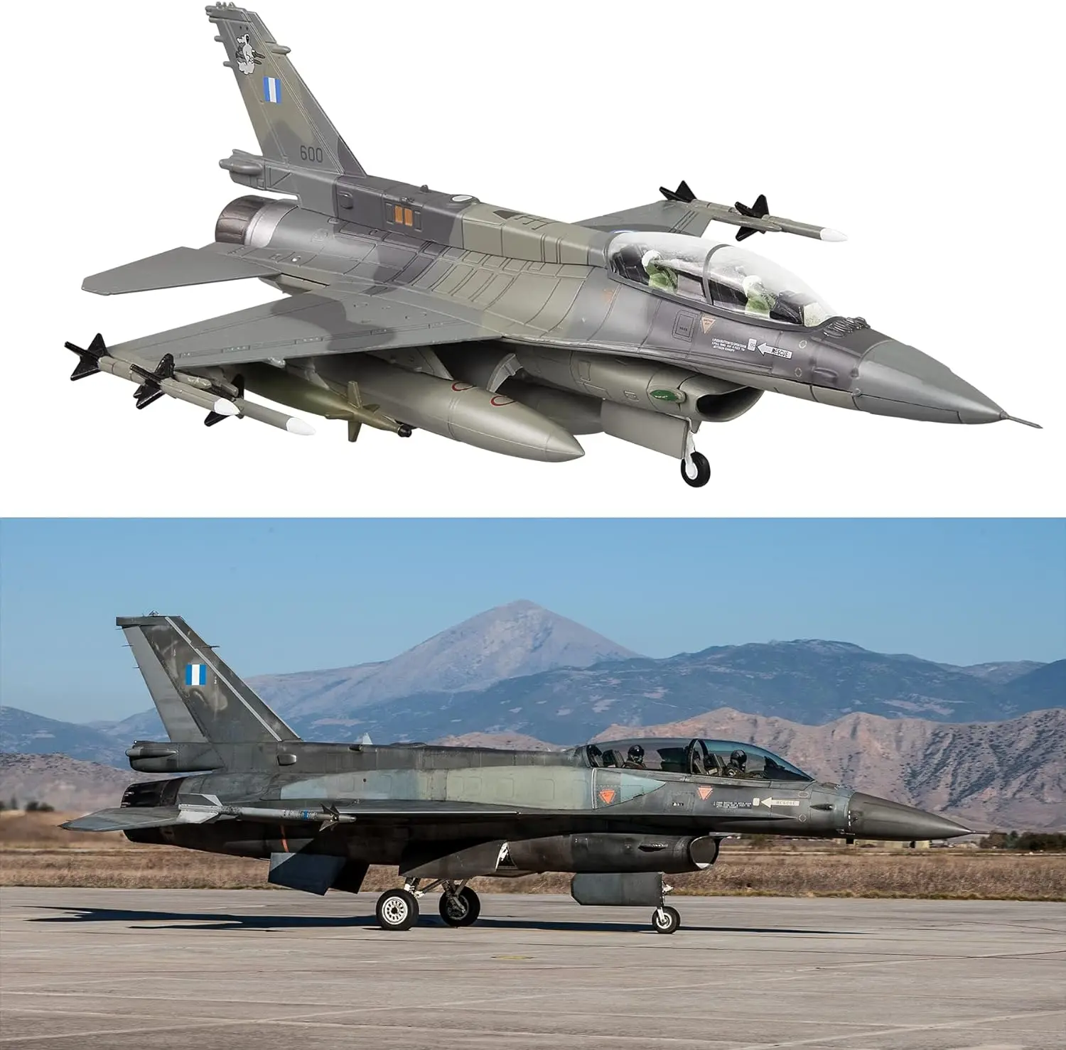 Diecast 1:72 Scale US F16D Fighter 19th Squadron MiG Killer Alloy Finished Fighter Model Ornament Gift ﻿Display