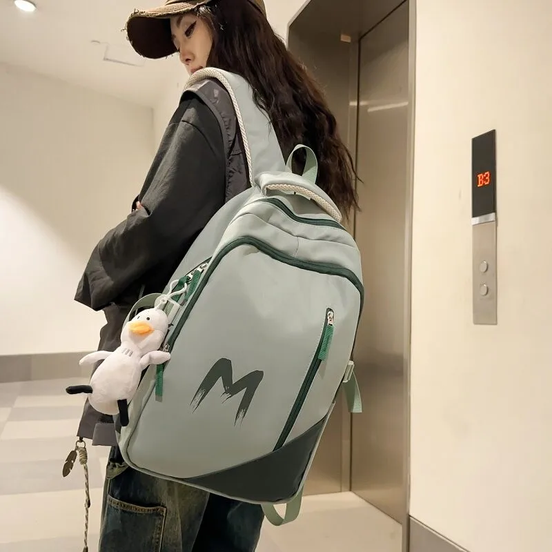 Large Capacity Backpack for Middle School Students Boys And Girls Anti-Spine Load Reduction Multi-Layer Double Shoulder Bag