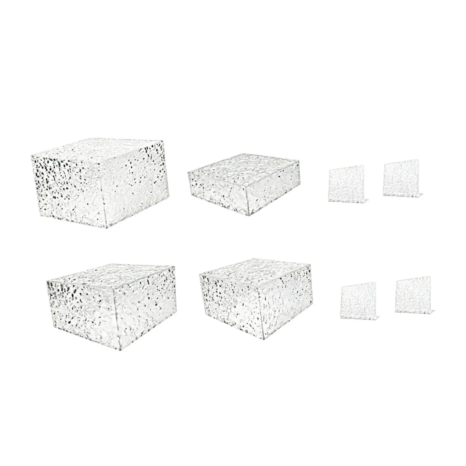 Acrylic Dessert Display Stand Set Elegant Multifunctional Gift Food Risers Buffet Risers Cupcake Stand for Wedding Cake Birthday