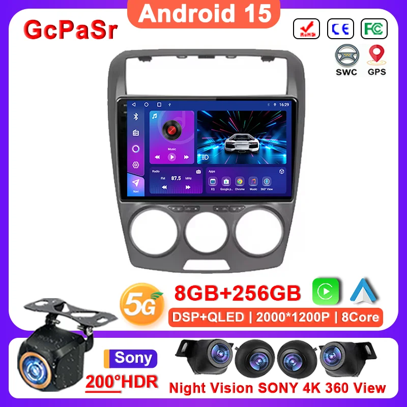 

High-performance Android 15 For FAW Besturn B50 2009 - 2012 Car Radio Multimedia Video Player TV Navigation GPS No 2din DVD