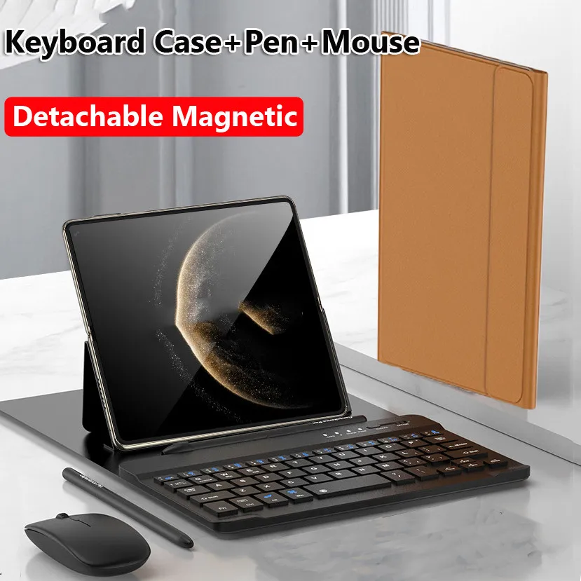 

Чехол-клавиатура для Honor Magic V3 MagicV3 Vs3c V2 RSR Vs Ultimate V Vs2, складная Bluetooth-клавиатура со стилусом и мышью