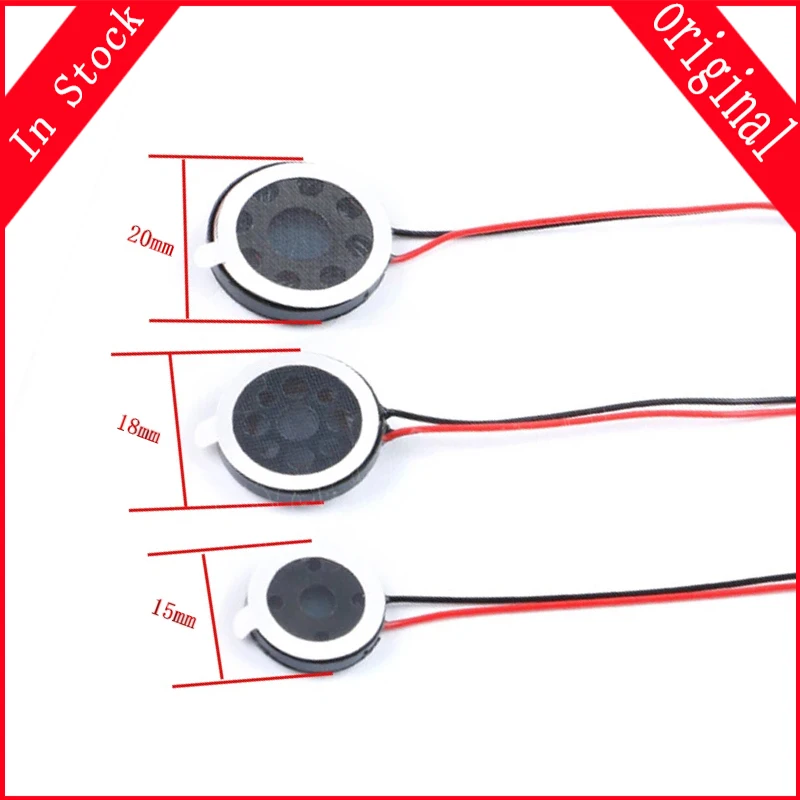 Round 8 Ohm 1W Speaker 8ohm 15MM/18MM/20MM Loud Speakers Mobile Phone Small Loudspeaker Audio