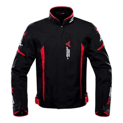 Men's Biker Jacket Wear-Resistant Motorcycle Jacket Waterproof Motorcyclist Motorcycle Accessories Anti-Fall Racing Jacket