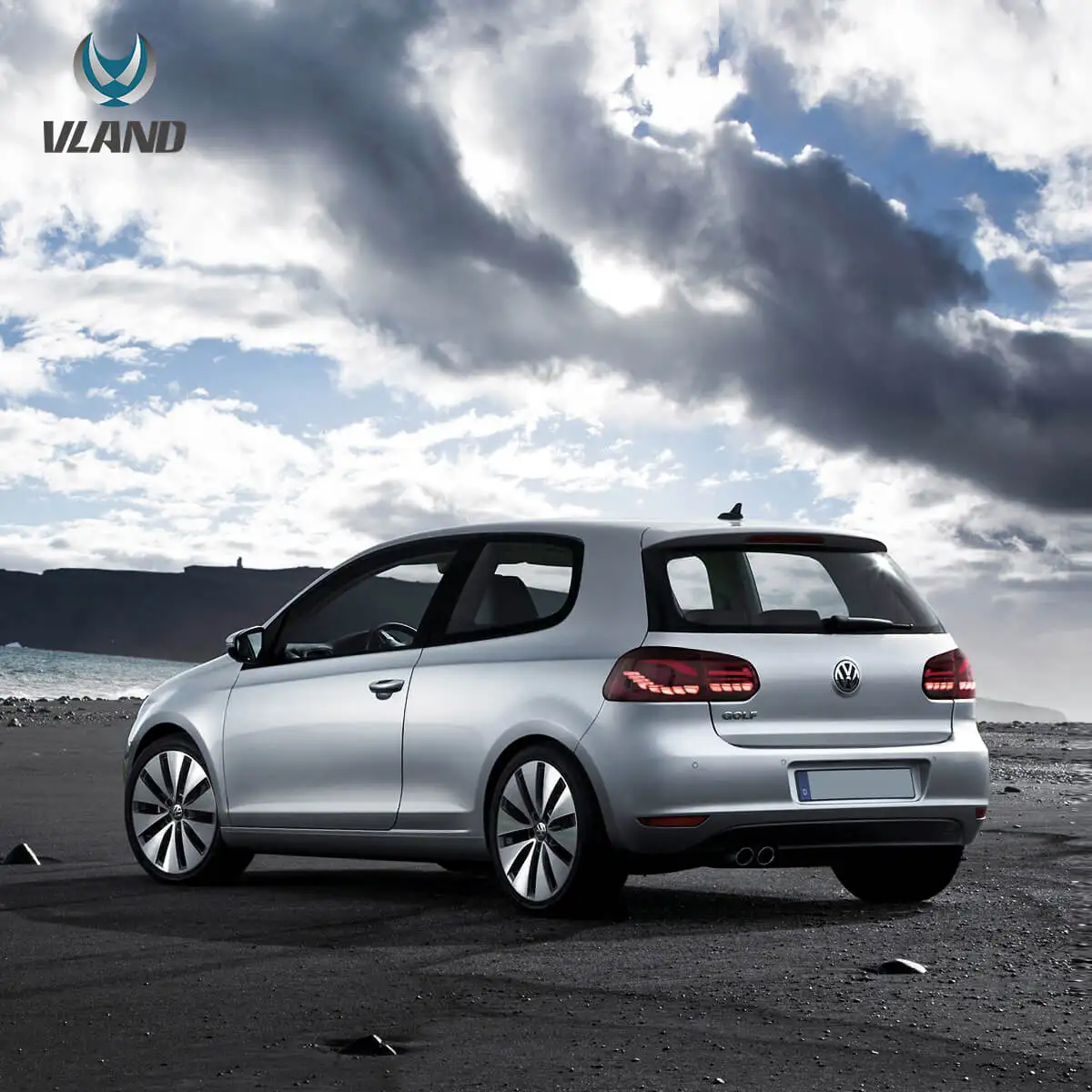 08-14 Golf 6th Gen Mk6 Hatchback Vland II OLED Tail Lights With Dynamic Welcome Lighting (GTS Style)