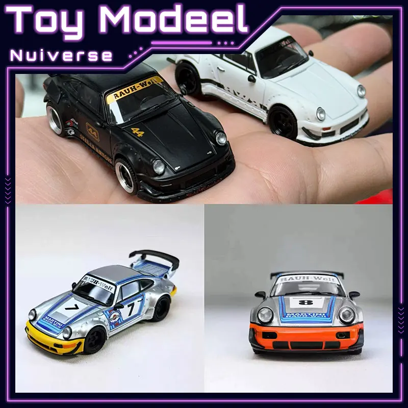 

MODELMODEL 1:64 Porsche 930 RWB Diecast Alloy Simulation High Detail Collectible Car Model Toy Vehicle for Display Perfect Gift