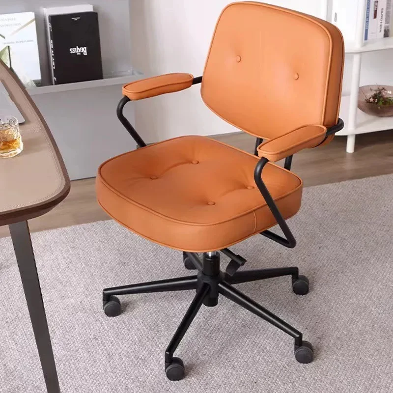 Computer Chair Home Office Chair Lift Swivel Chair Study Comfortable Simple Backrest Seat Bedroom Dormitory Desk