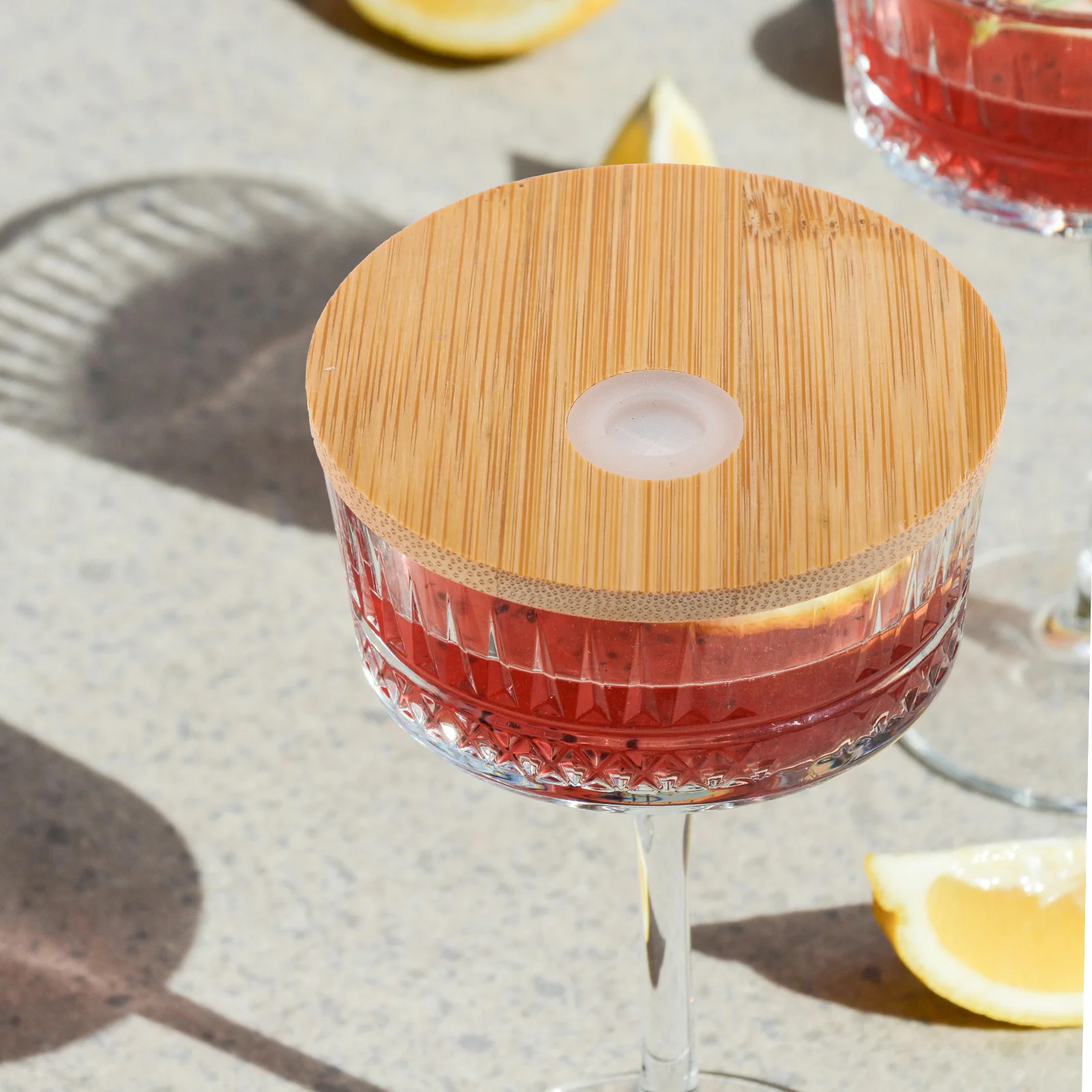 

3pcs Bamboo Lid For Mason Jar With Straw Hole Reusable Silicone Ring Easy Clean Multipurpose Cup Cover Kitchen Bar