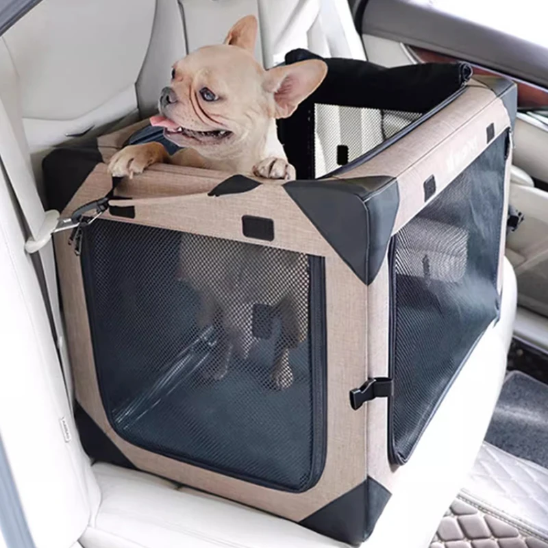 

Portable Large Car Dog Seat Cushion Dog Carrier Indoor Outdoor Crate Tent for Pets Car Trunk Transport Kennel Dog Accessories