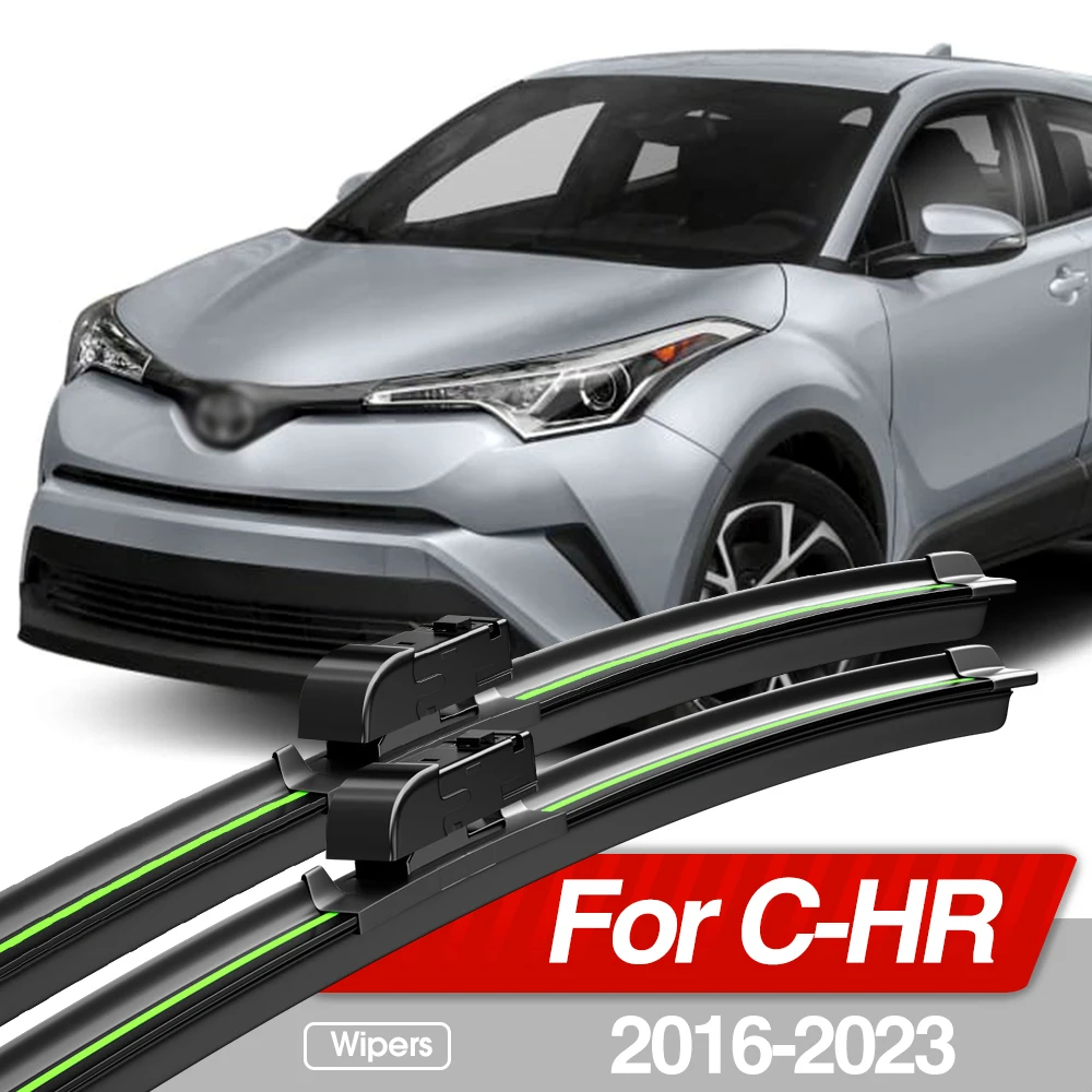 For Toyota C-HR CHR C HR 2016-2023 Front Windshield Wiper Blades 2x Windscreen Window Accessories 2017 2018 2019 2020 2021 2022