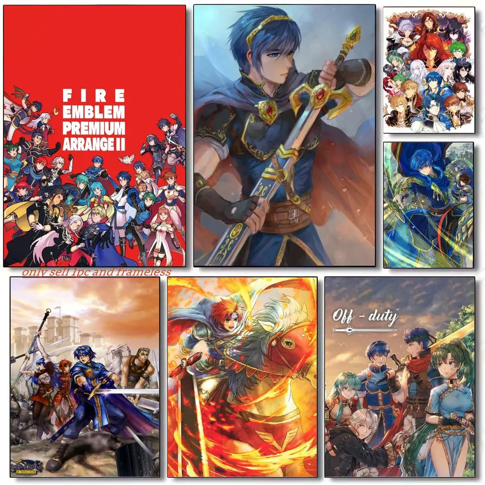 SRPG Strategy Game F-Fire Emblem Poster Premium PP Wall Decal - Peel & Stick, HD Print, Waterproof Home Decor