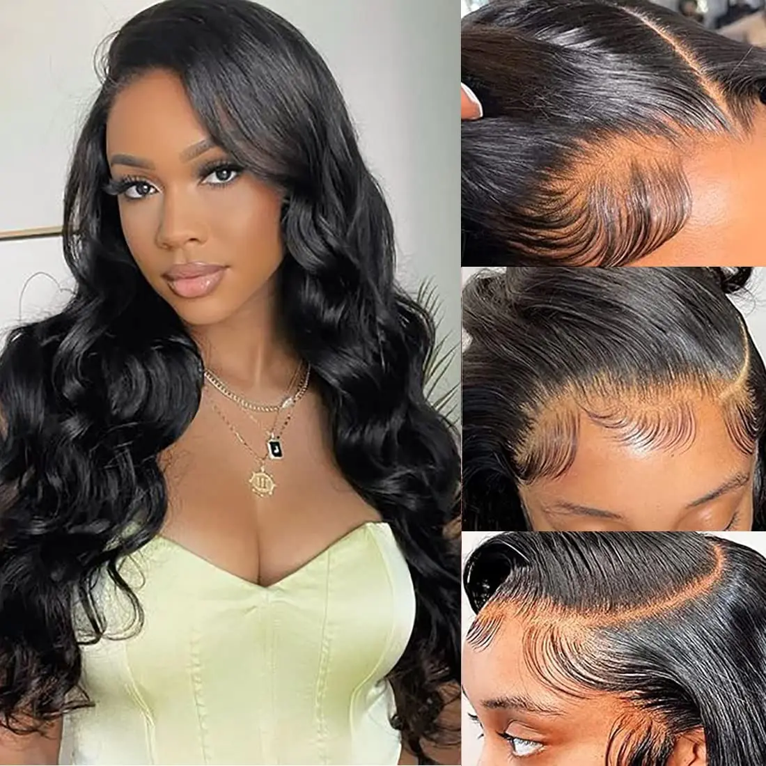 

30 дюймов 13x6 Черные объемные волны HD Кружевные фронтальные парики 250 Плотность 13x4 Волна воды Кружевной фронтальный парик 100 человеческих волос Влажные и волнистые