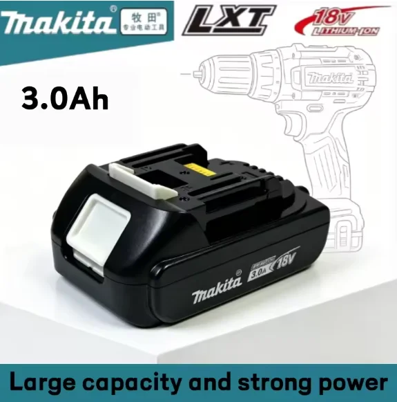 Makita Original Battery 18V, 3Ah, 3000mAh, Makita BL1860 BL1850B BL1850 BL1840 BL1830B, Makita Lithium Rechargeable Battery