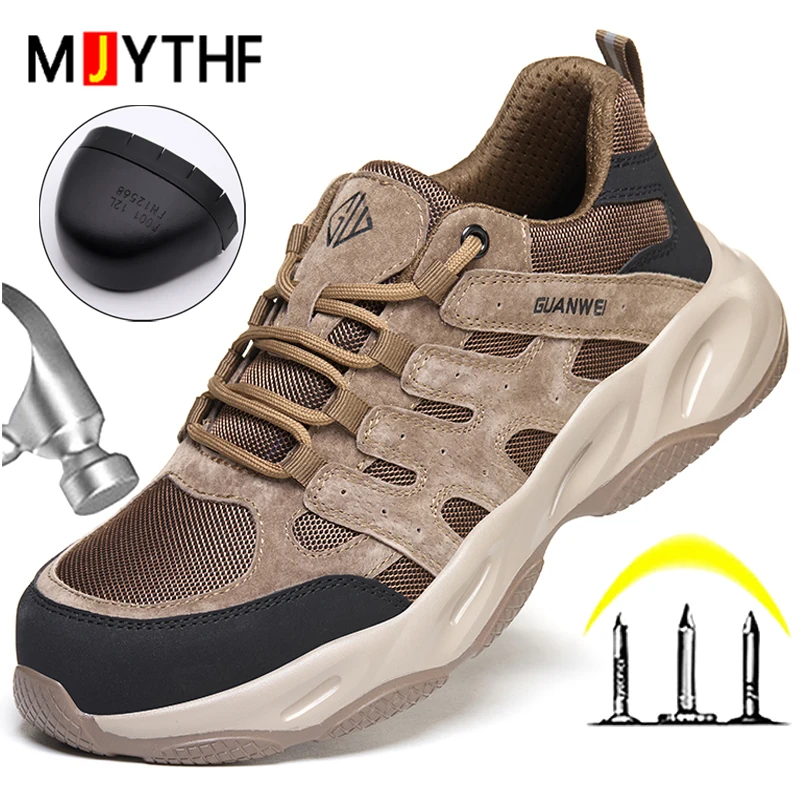 

Новые мужские защитные ботинки, рабочие ботинки с защитой от ударов, обувь со стальным носком, защитные ботинки, защитная обувь, промышленная обувь с защитой от проколов