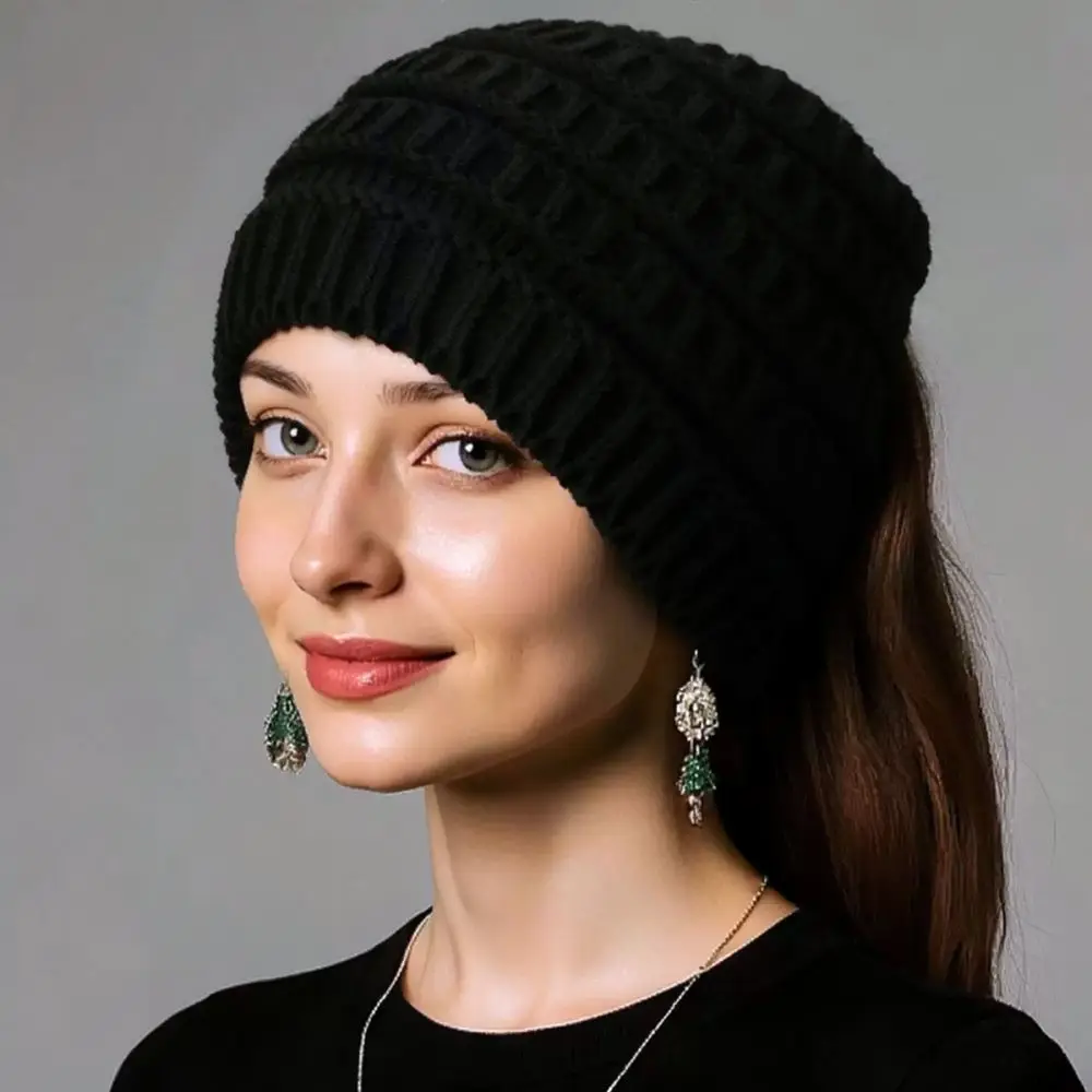 Women Knitted Headband Winter Wide Elastic Hair Band Thermal Ear Protector Soft Cozy Fleece Accessory For Daily Yoga