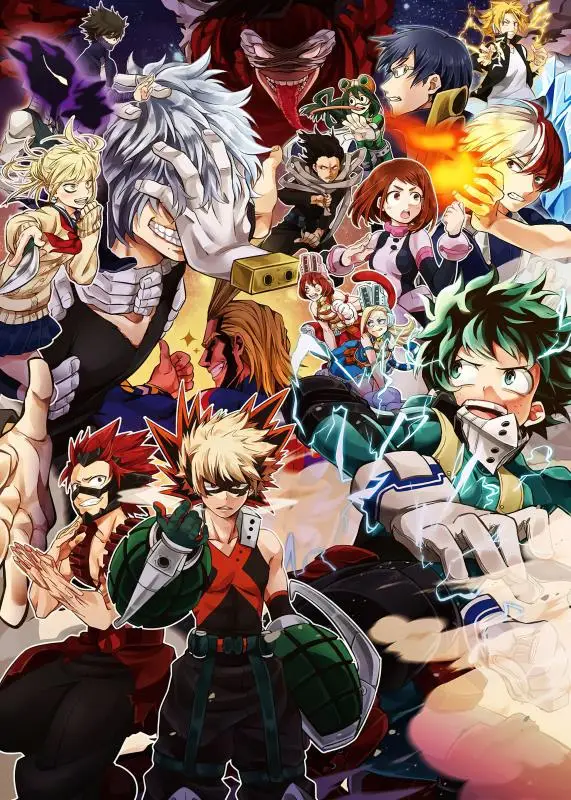 5x7FT Japan Anime Manga Boku No My Hero Academia Custom Outdoor Weatherproof Photo Background Wrinkle Free Polyester Polycotton