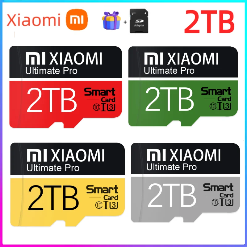 Xiaomi Original TF karta pamięci SD 2TB Micro TF karta SD Micro karta 1TB karta pamięci Flash do telefonu, komputera komórkowego