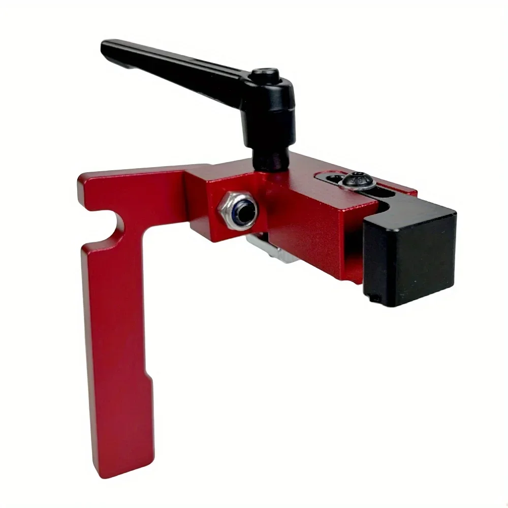 Holzbearbeitungs-Gehrungsschienenstopper, Mehrfachschlitz-Zaun-Schiebebegrenzer, Ortungsgerät – Gleitschiene, Block-Rutsche-Begrenzer aus Aluminiumlegierung – Detail 6