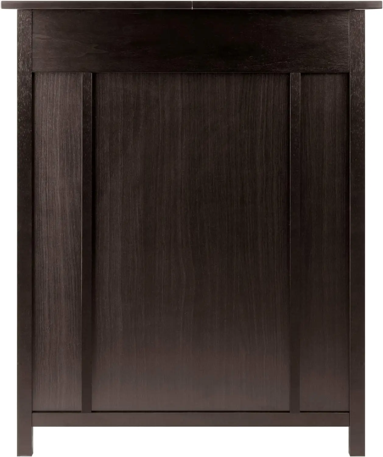 Bar Storage Cabinet for Wine & Glasses, Espresso Coffee Buffet Cabinet w/ Wine Rack and Doors for Dining Room or Kitchen