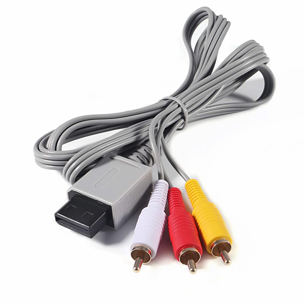 Aokin AV Cable for Wii Wii U Audio Video AV Cable Cord for Nintendo Wii and Wii U, 1.8M/6FT