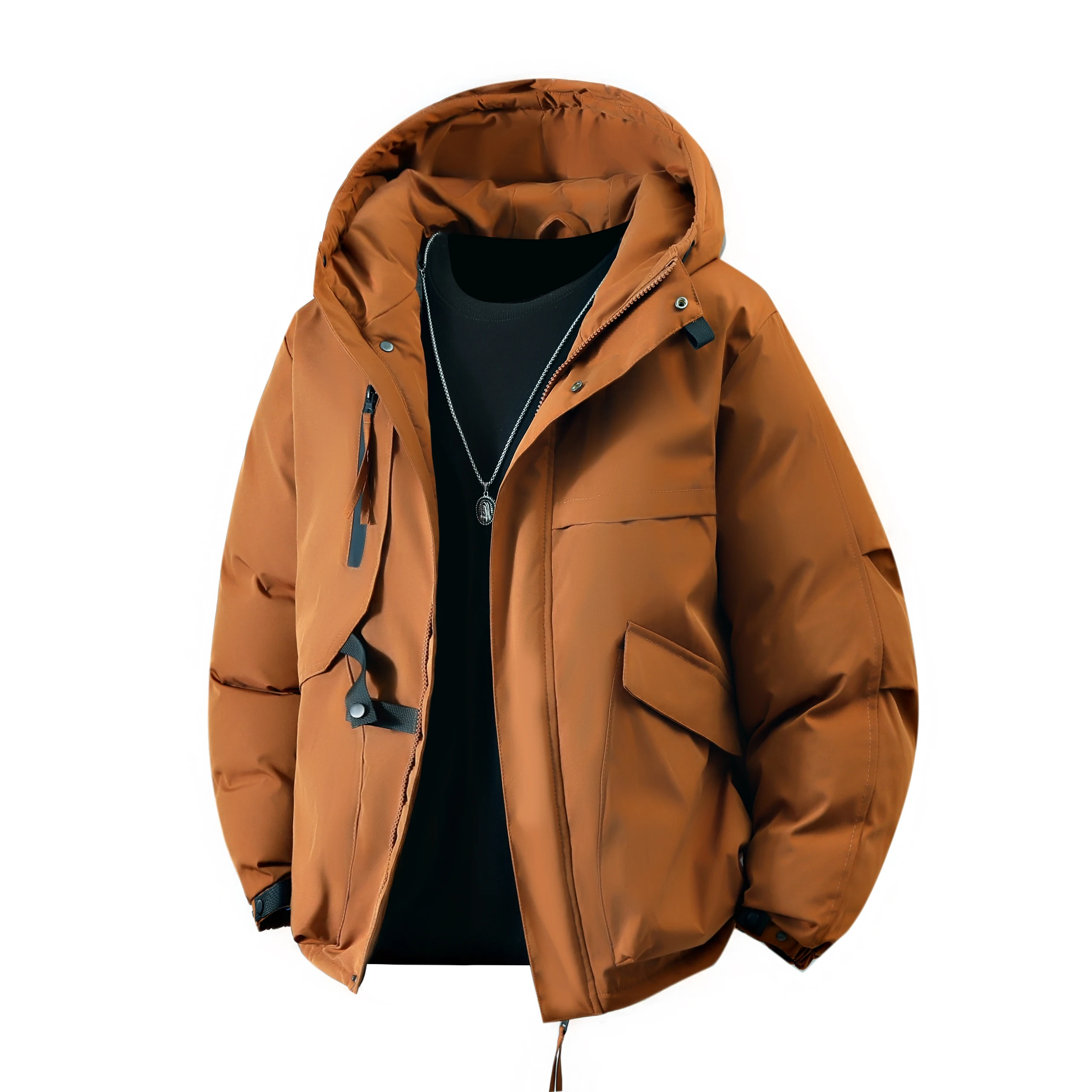 

Gorasio Main Promotion Couples Fashion Brand Windproof Warm Cotton Coat Men Thicken Cotton Coats Outdoor Jacket Men Cotton Coats