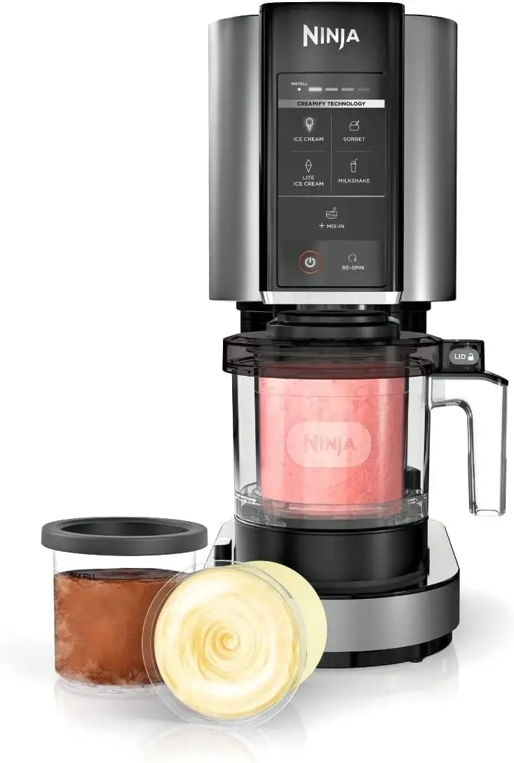 NC300 CREAMi Ice Cream Maker, for Gelato, Mix-ins, Milkshakes, Sorbet, Smoothie Bowls & More, 5 One-Touch Programs,