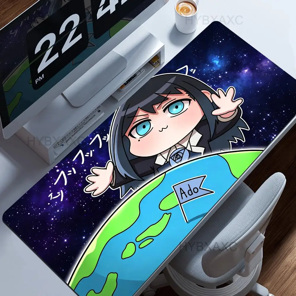 Kawaii A-Ado V-Virutal Idol Mouse Pad Non-Slip Thickened Mouse Pad Large Writing Lock Edge Office Student Gaming Cushion HYBXAXC
