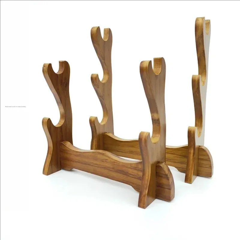 1/2/3/4 Tiers Japanese Katana Holder Wood Samurai Stents Cosplay Sword Knife Decoration Display Stand Holder Bracket Rack