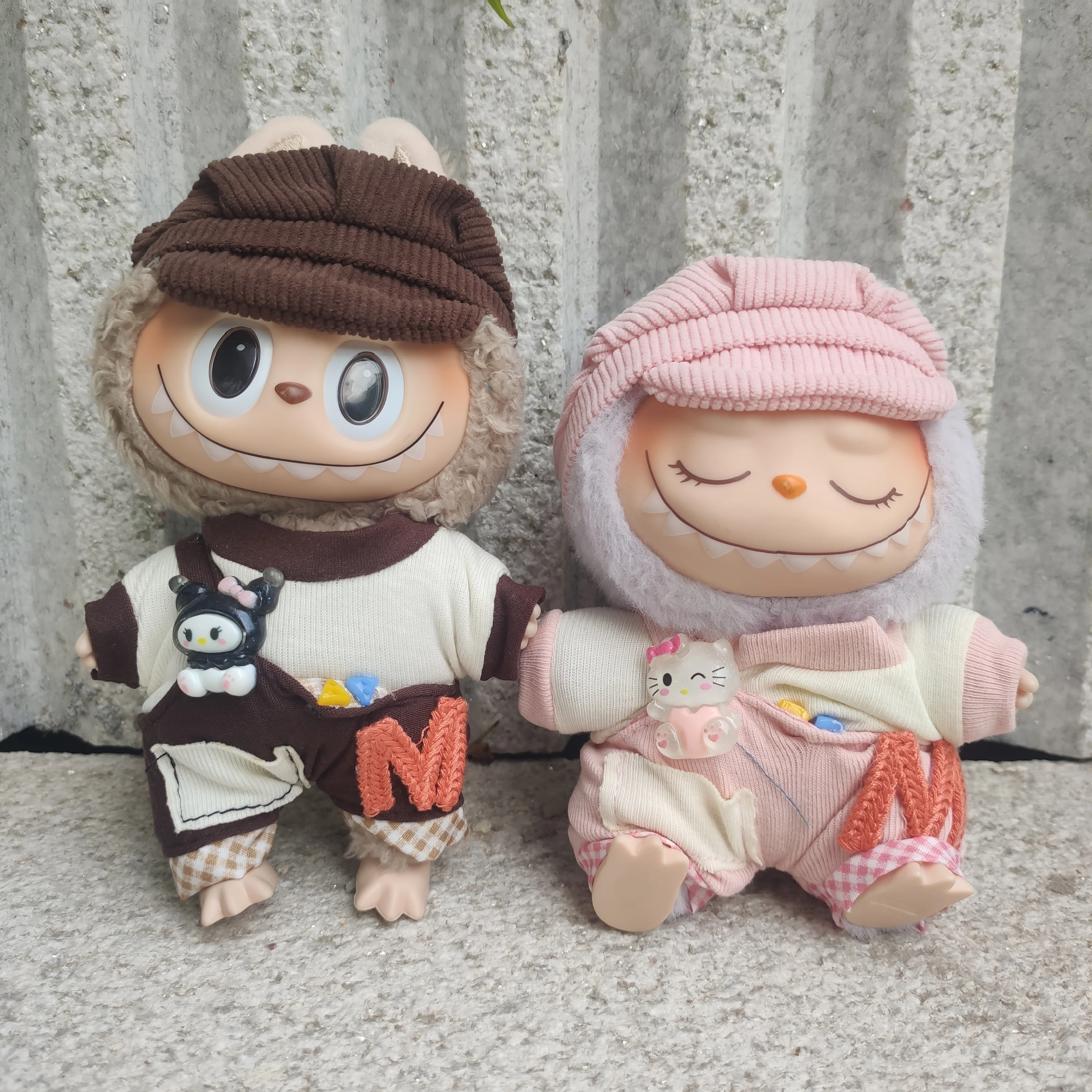 

For Labubu Clothes Sitting Party Labubu Idol Clothes Suit 15/17cm The Monsters kawaii Doll Dress DIY Clothing Accessories Outfit