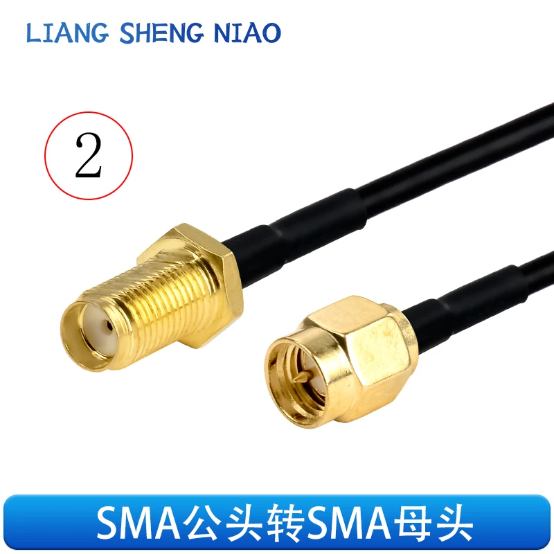 Imagem -04 - Linha rf Adaptador Cabo Sma para Sma Macho e Fêmea Cabeça Sma para Sma Antena Sinal Conexão Cabo de Extensão Rg174