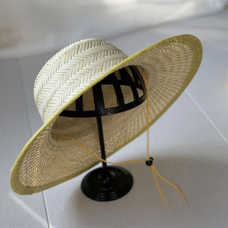 

Шляпа солнцезащитная с широкими полями из бамбукового плетения, для путешествий и рыбалки, мужская, для защиты на открытом воздухе, соломенная, для сбора чая, стильная