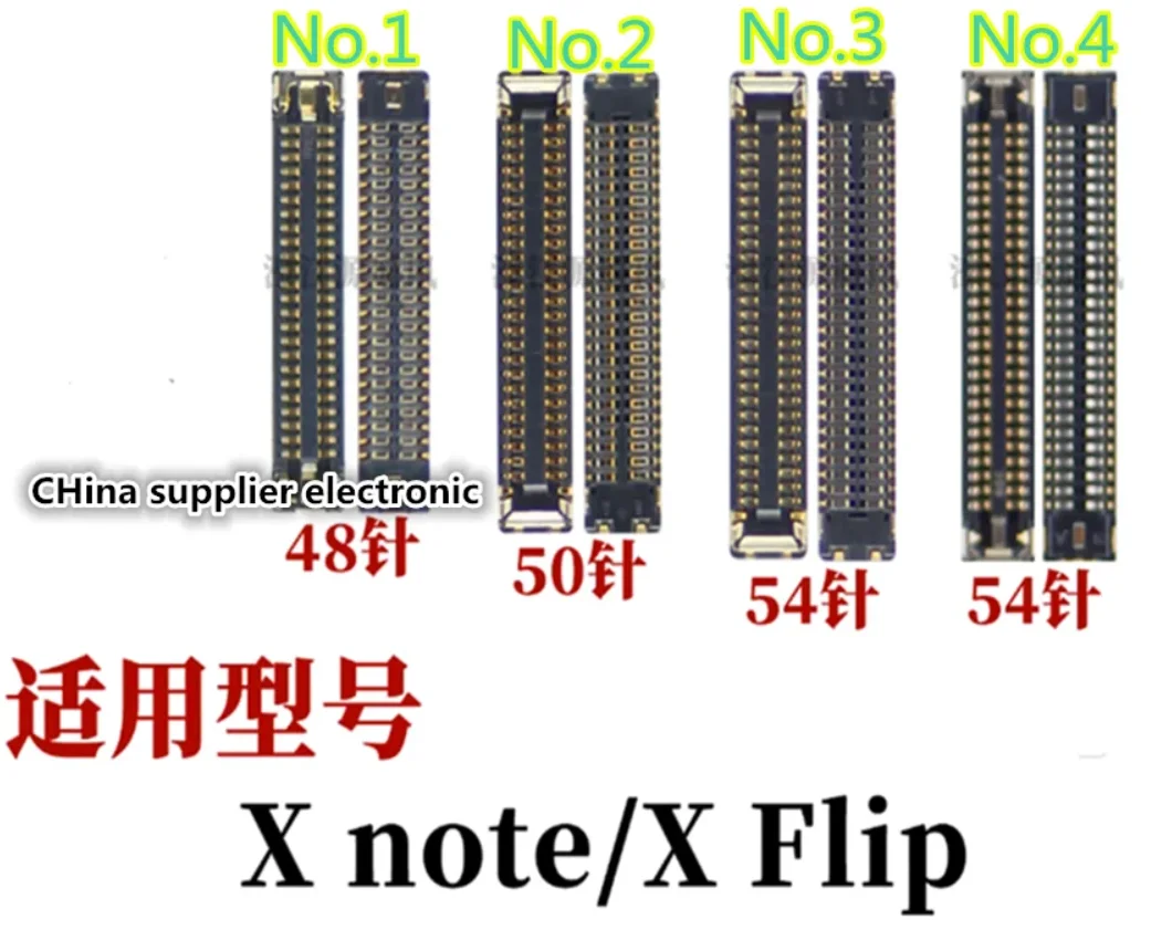 48pin 50pin 54pin motherboard display screen LCD sub   tail plug connection cable  For vivo x Flip note