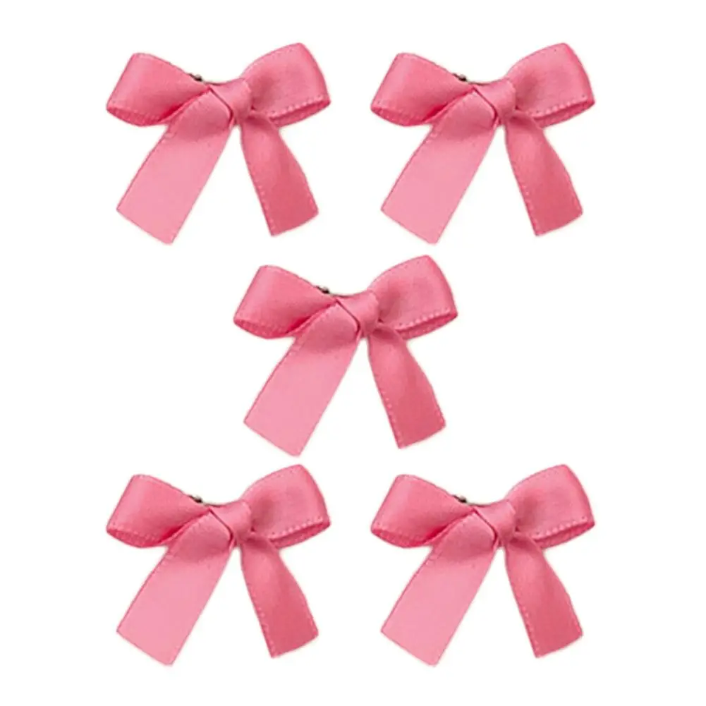 핑크 리본 활 작은 머리핀 이마 클립 머리 장식 브레이드, 귀여운 클립 헤어 및 스위트 클립 헤어, 다목적 인스 액세서리