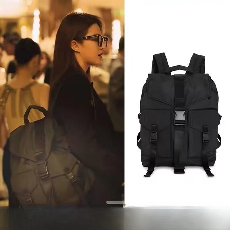 حقيبة ظهر نسائية ذات سعة كبيرة من روز ستوري، حقيبة ظهر خفيفة الوزن للسفر، حزام كتف ناعم، شكل مربع عمودي #1