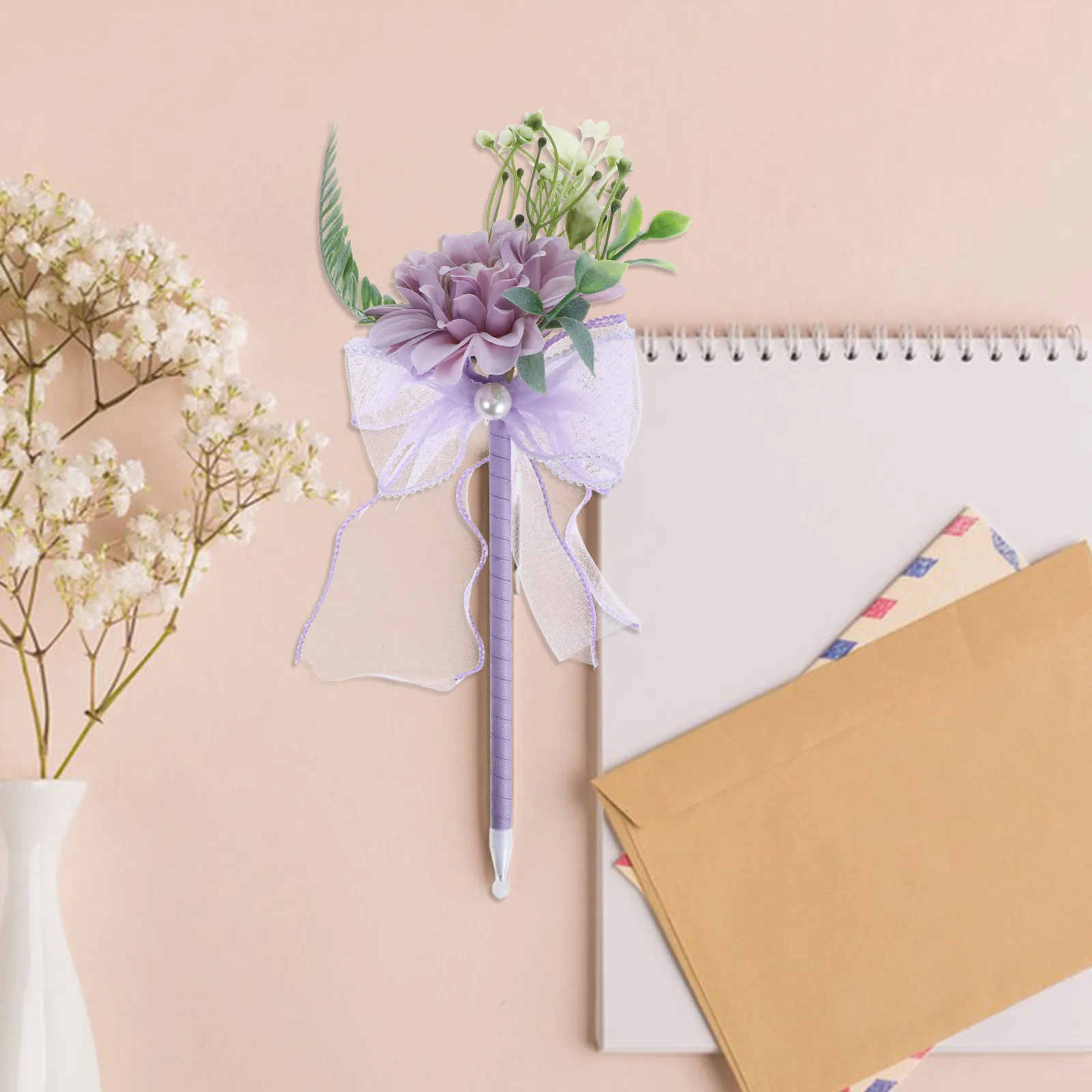 

Simulated Bouquet Pen Artificial Flower Writing Pens Decorative Ballpoint Gifts Long H Design Student Supplies