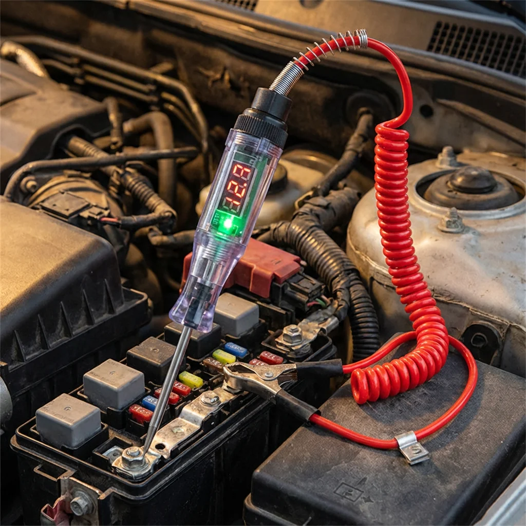 Car truck voltage circuit tester3v-48v Car Diagnostic Probe Test pen bulb type electric measuring pen repair tool