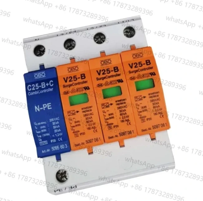 Pararrayos OBO protector contra sobretensiones V25-B + C/3 + NPE 4P pararrayos trifásicos para el hogar 385V