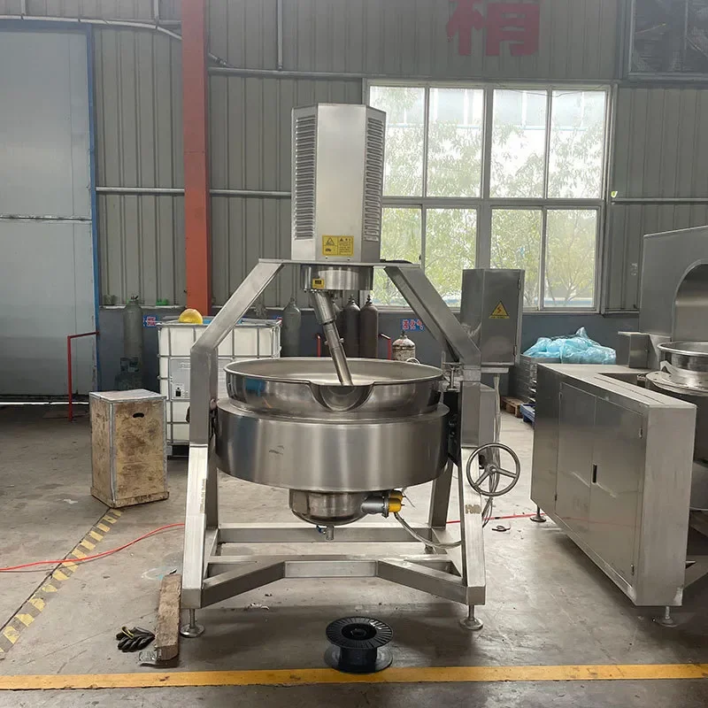 for Planetary Mixing Wok Commercial Automatic Chili Sauce Wok Fried Bean Paste Filling Machine Hot Pot Base Frying Machine