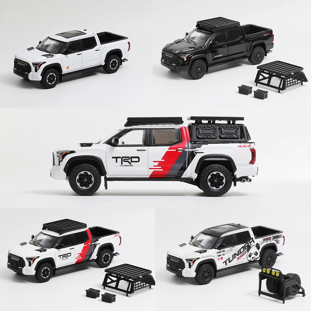 GCD 1/64 Schaal Legering Auto Toendra Linksgestuurde Pickup Truck Schilderen Model Premium Diecast Model Auto Collectible speelgoed