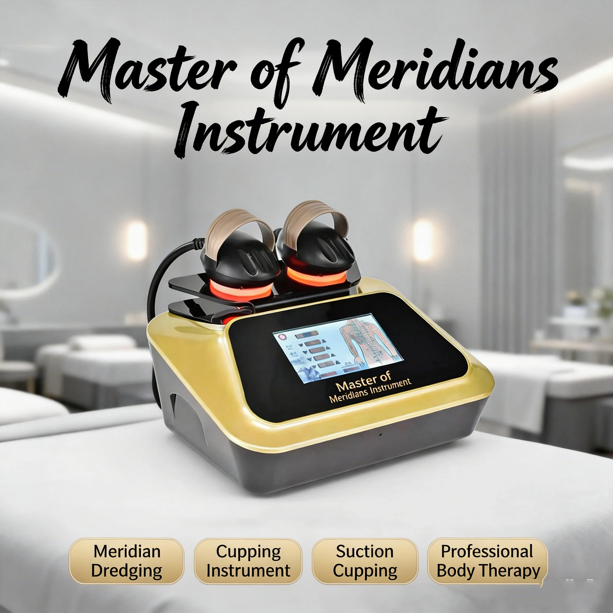 

Инструмент Master Miaoshou для очистки меридианов, банок под отрицательным давлением, соскабливания и соскабливания, биологический микротоковый Thr