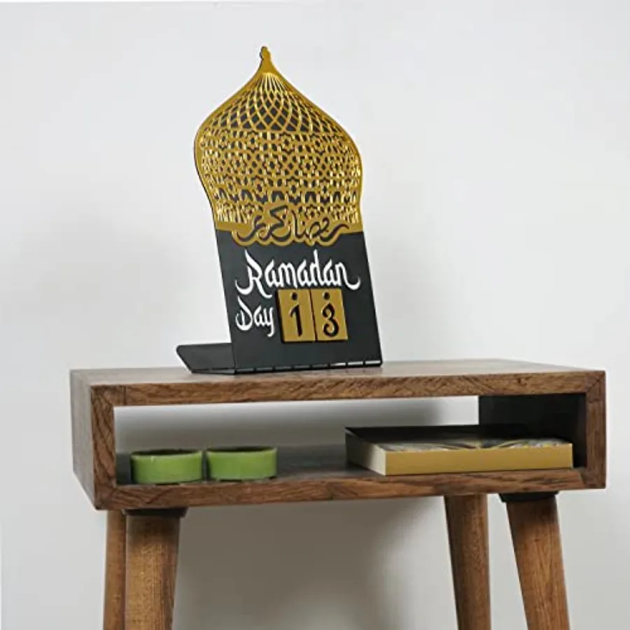 

Ramadan Calendar Days of Ramadan Countdown to Eid Good Deeds Calendar Ramadan Eid Decoration Gift for Muslims Table Decor Gold