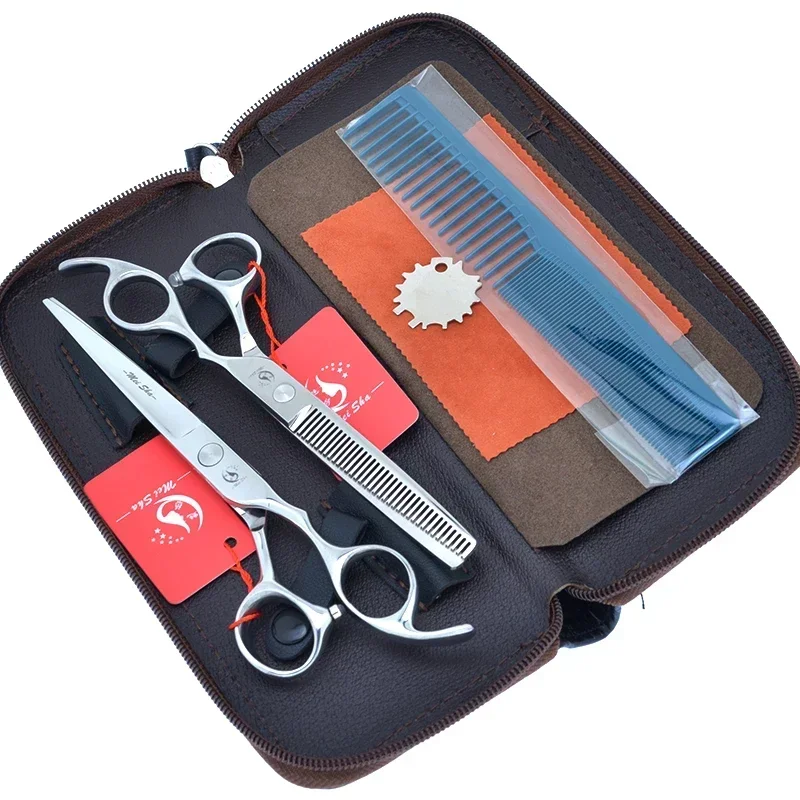 7.0 "مقص القطع الكبير 6.5" مقص ترقق الشعر في الصالون JP440C مقصات تصفيف الشعر الجمال تصفيف الشعر Tijeras A0128A #1