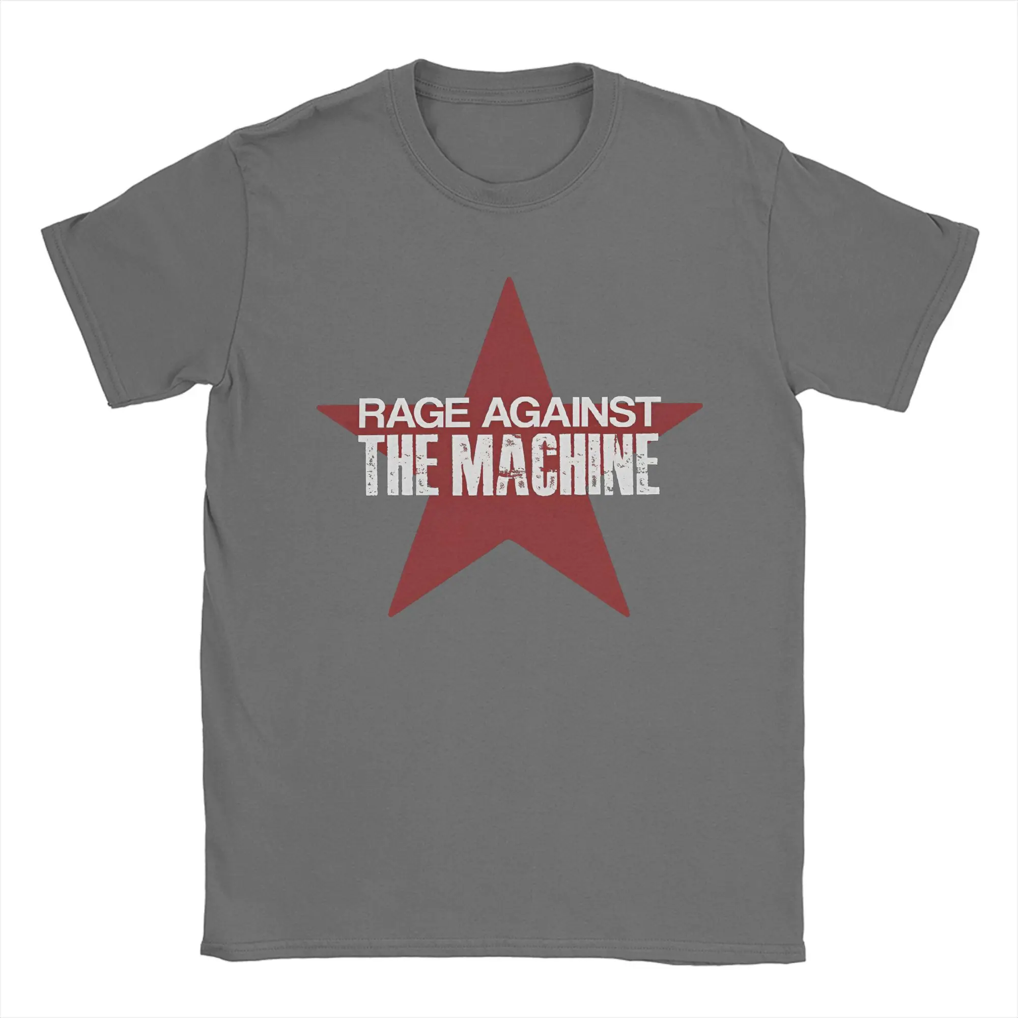 25ss Summer Rage Against The Machine Star T-Shirt Women Funny Cotton Tees Crew Neck Short Sleeve Unisex T Shirts Big Size Tops