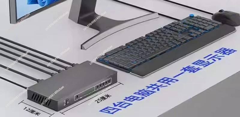 4K 60Hz 4 in 1 out  HDMI-compatible USB HDCP2.2 Selector 4X1 for 4 PC Share Display Mouse Keyboard 4-Port