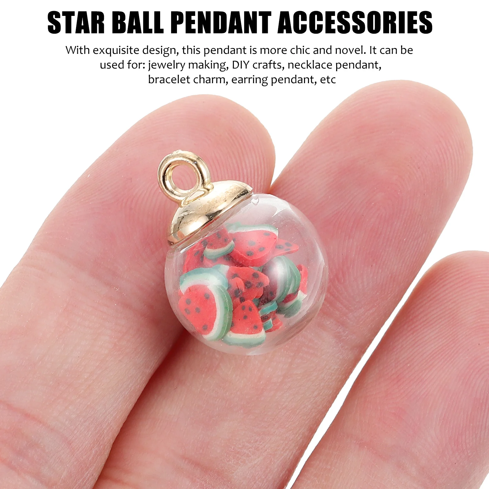 

30 Pcs Colorful Star Hanging Decorations Party Pentagram DIY Jewelry Making Pendants Glass Earrings Charms Balls