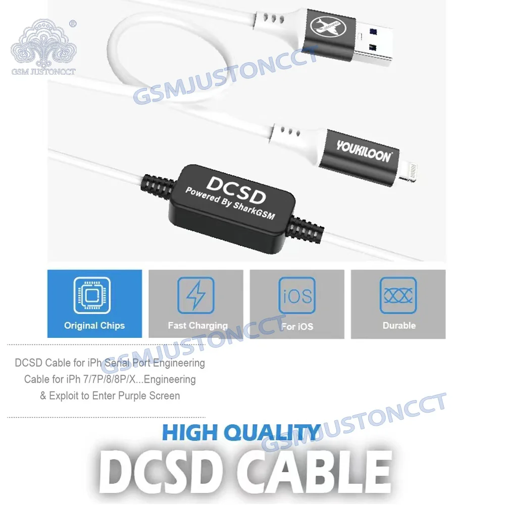 2024 New DCSD Cable for iph serial port engineering cable for iph 7 /7p / 8/8p/x ...engineering &exploit to enter purple screen