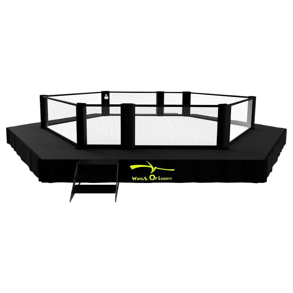 OEM MMA Martial Arts 6m*6m Octagon Cage With Steel Frame For Professional Boxing Fight