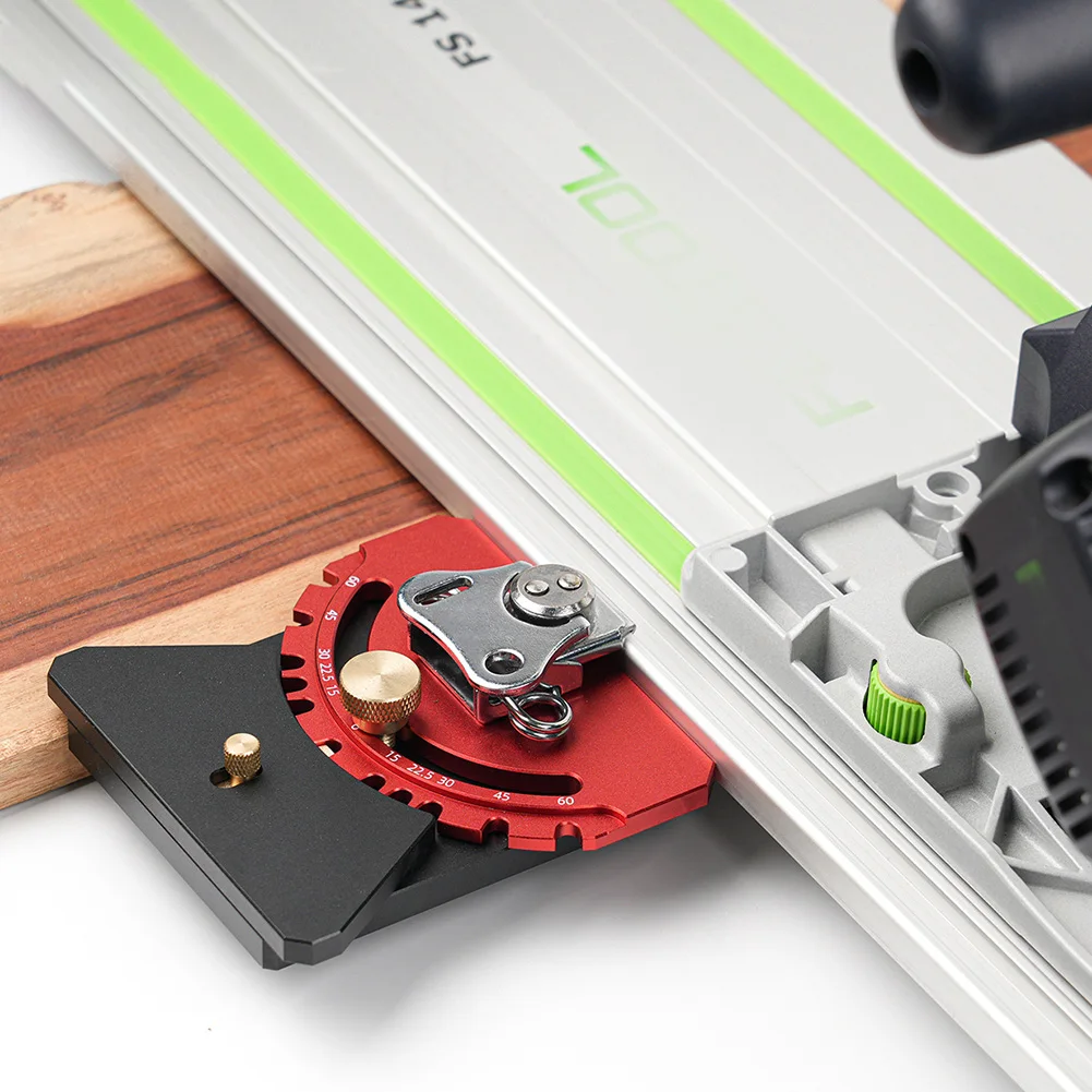 1pc Aluminum 90 Degree Angle Guide Stop Block For Track And Circular Saw Precision Cutting Woodworking Tool Accessory