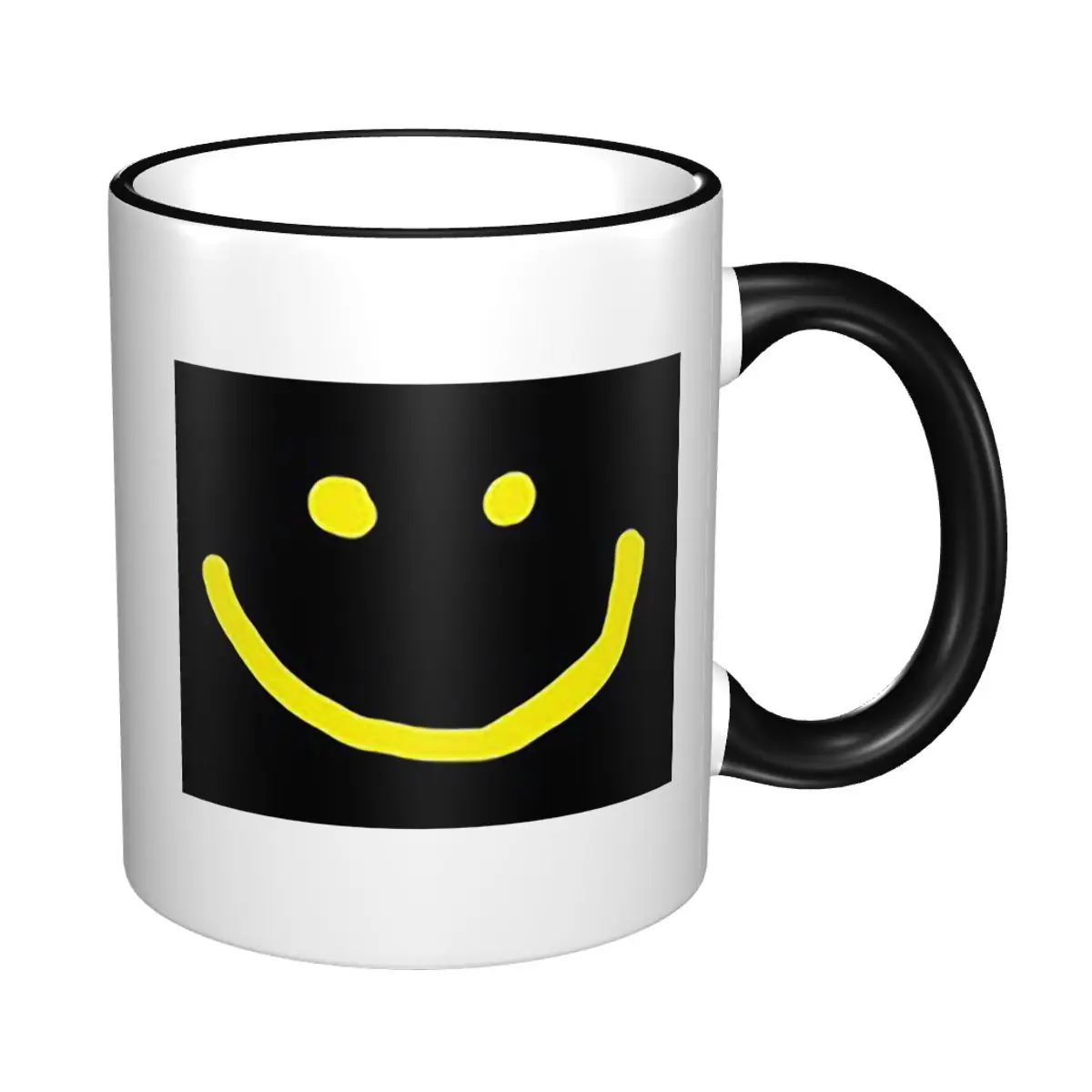 Pluribus TV Show Yellow Smiley Mug Funny Ceramic Coffee Cups Tea Mugs Milk Cup Drinkware Gifts for Woman Man