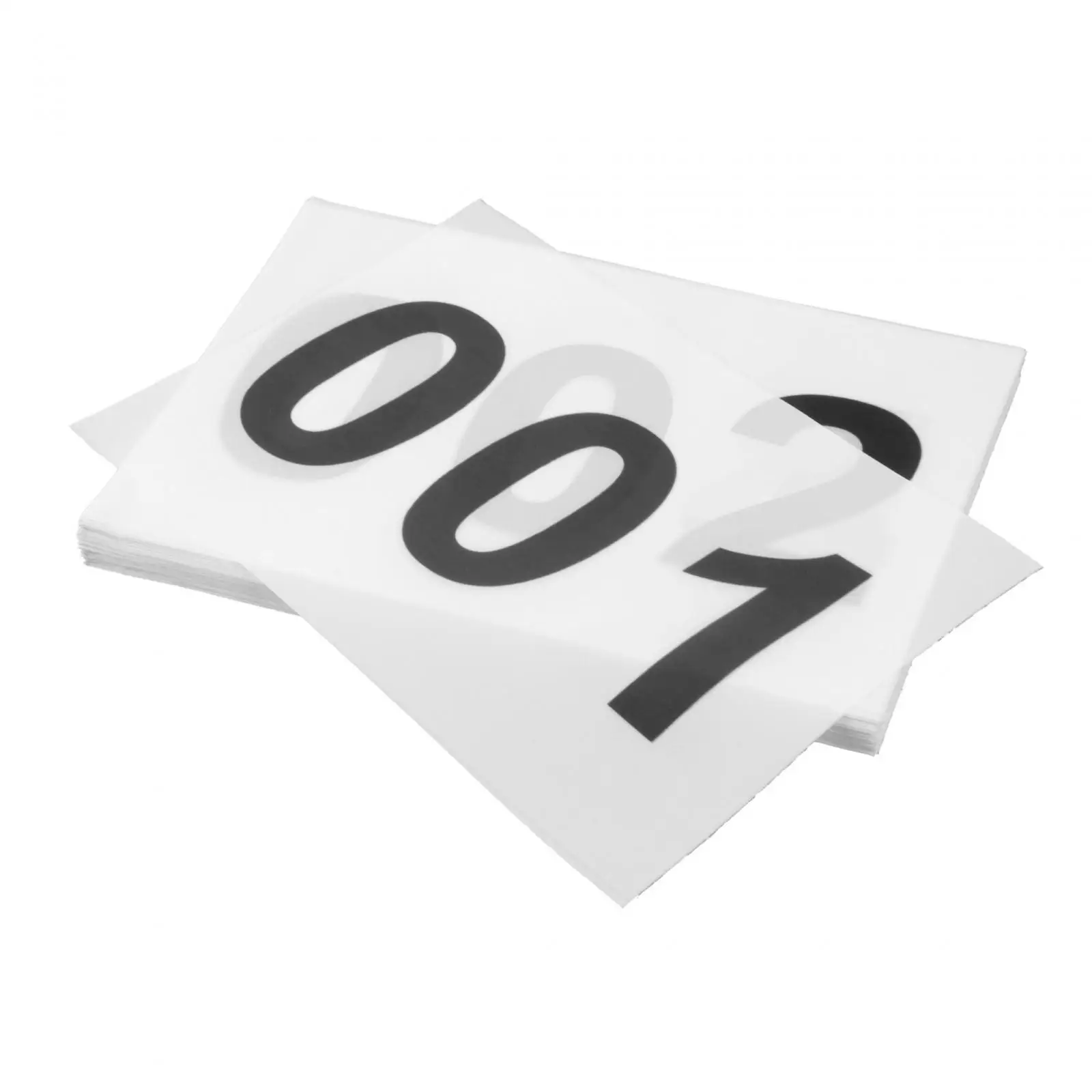 

100x Running Race Bibs 001-100 Portable Reusable Tear Resistant Running Numbers