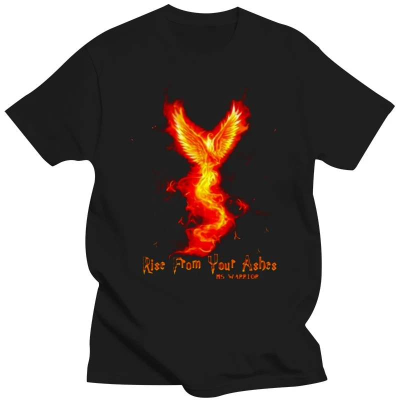 Multiple Sclerosis Rise From Your Ashes G200L Ladies Cotton T-Shirt Xs-3Xl Cool Gift Personality Tee Shirt